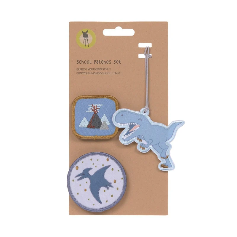 Lässig Dinosaur School Patches Set 3tlg.