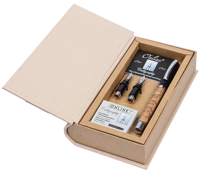 Online Kalligrafie Set Vision Cork - Geschenkbox