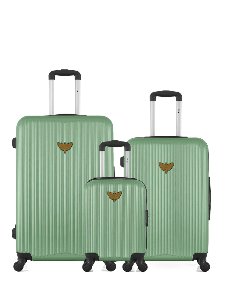 LPB LUGGAGE – 3er-Pack – Großer Koffer, mittelgroßer Koffer und Handgepäck XXX AGATA
