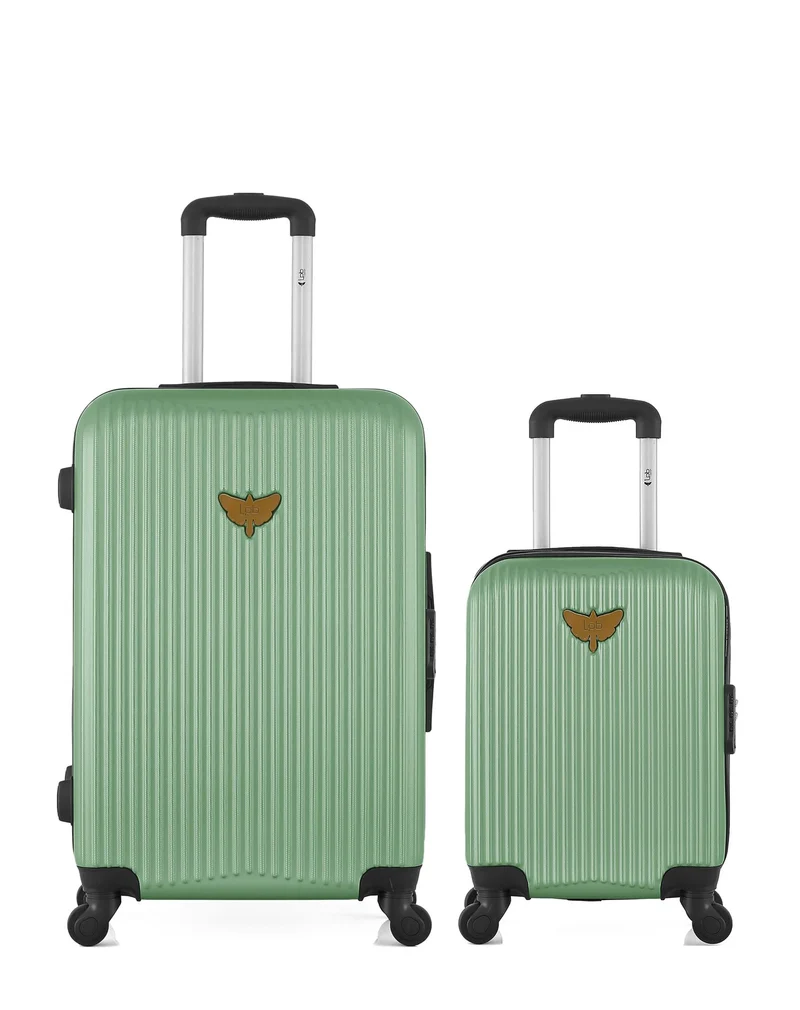 LPB LUGGAGE – 2er-Pack – Mittelgroßer Koffer und Handgepäck XXS AGATA