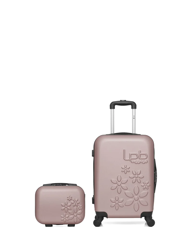 LPB LUGGAGE - 2er-Pack- Handgepäck und Kosmetikkoffer ELEONOR