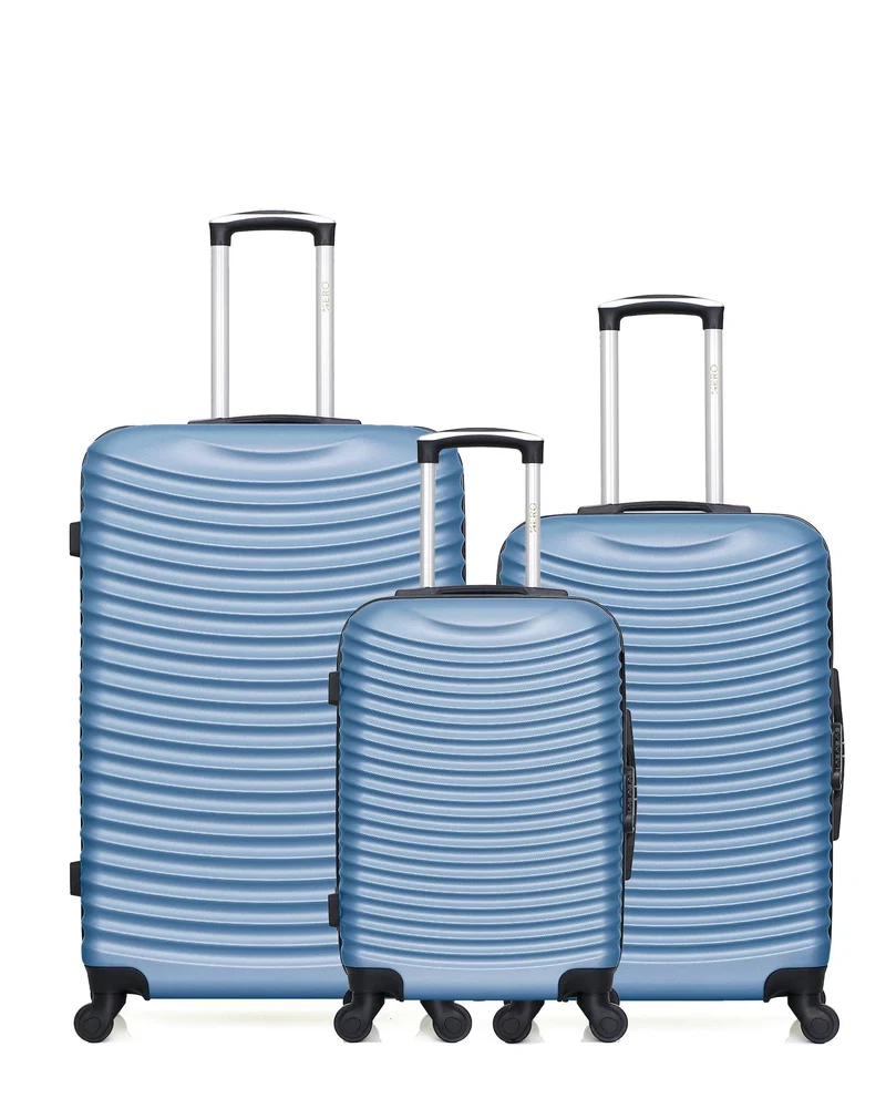 HERO - 3er-Pack - Großer, mittelgroßer und Handgepäck-Koffer ETNA