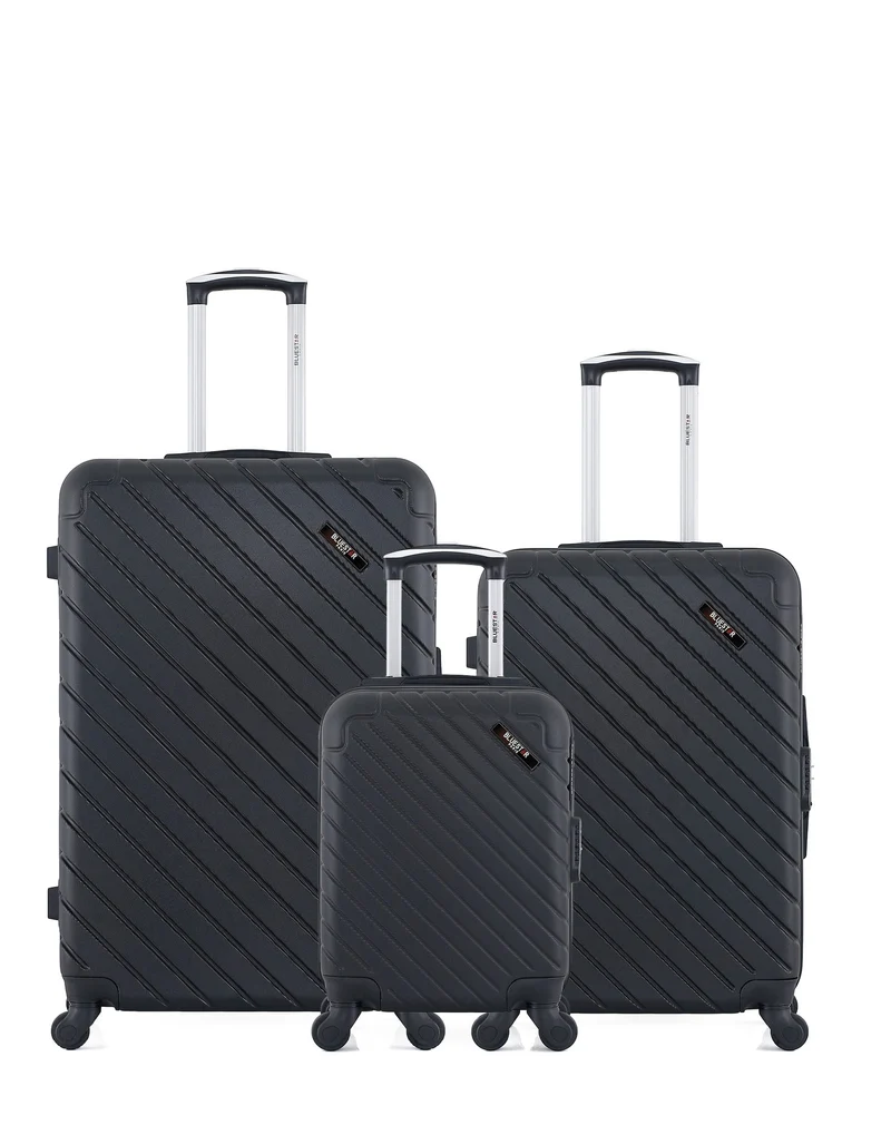 BLUESTAR – 3er-Pack – Großer Koffer, mittelgroßer Koffer und Handgepäck XXS CITE