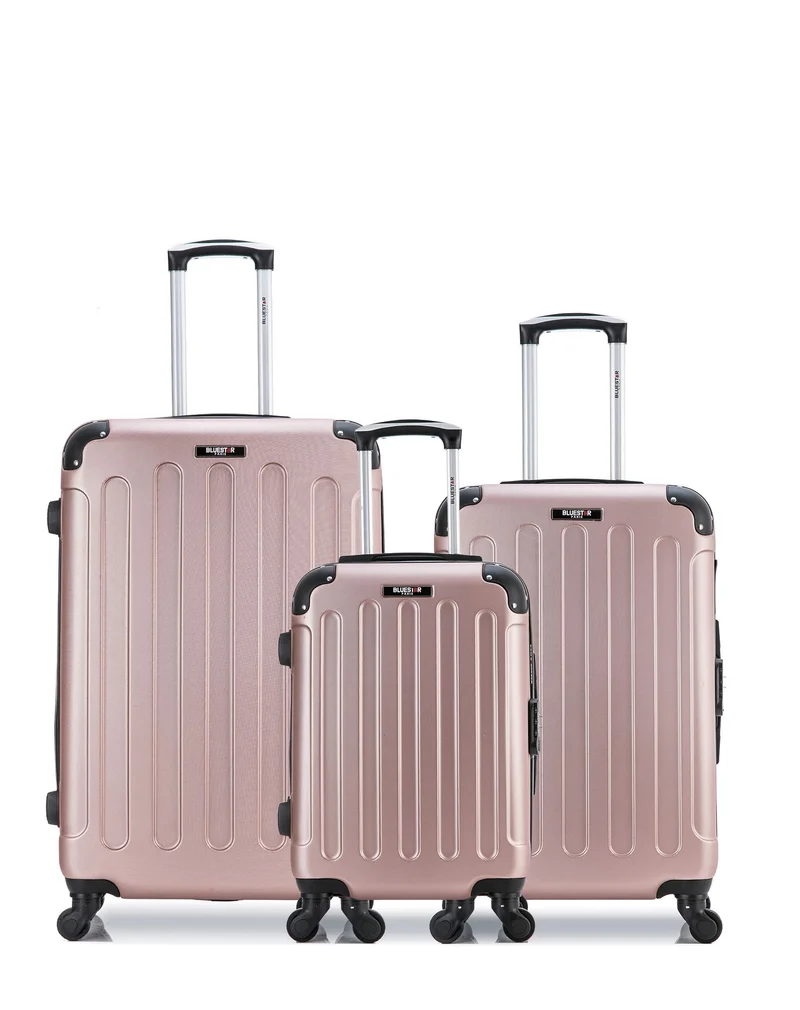 BLUESTAR – 3er-Pack – Großer Koffer, mittelgroßer Koffer und Handgepäck MADRID