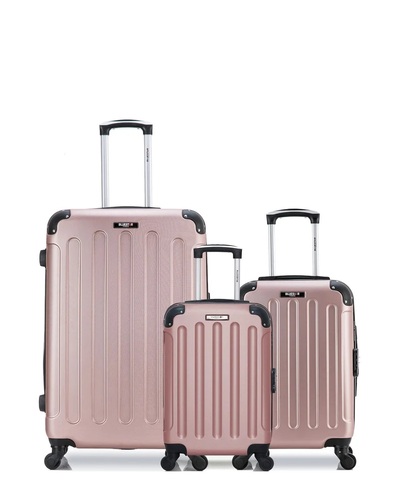 BLUESTAR - 3er-Pack – Großer Koffer, Handgepäck und Handgepäck XXS MADRID