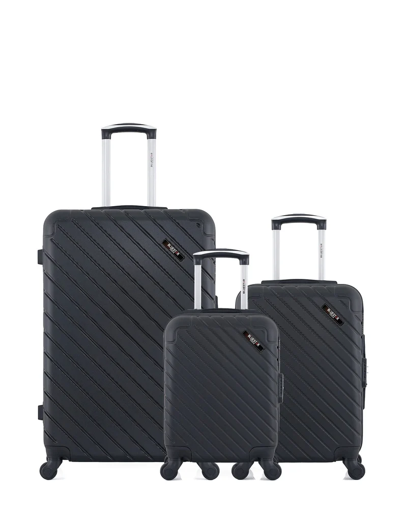 BLUESTAR - 3er-Pack – Großer Koffer, Handgepäck und Handgepäck XXS CITE
