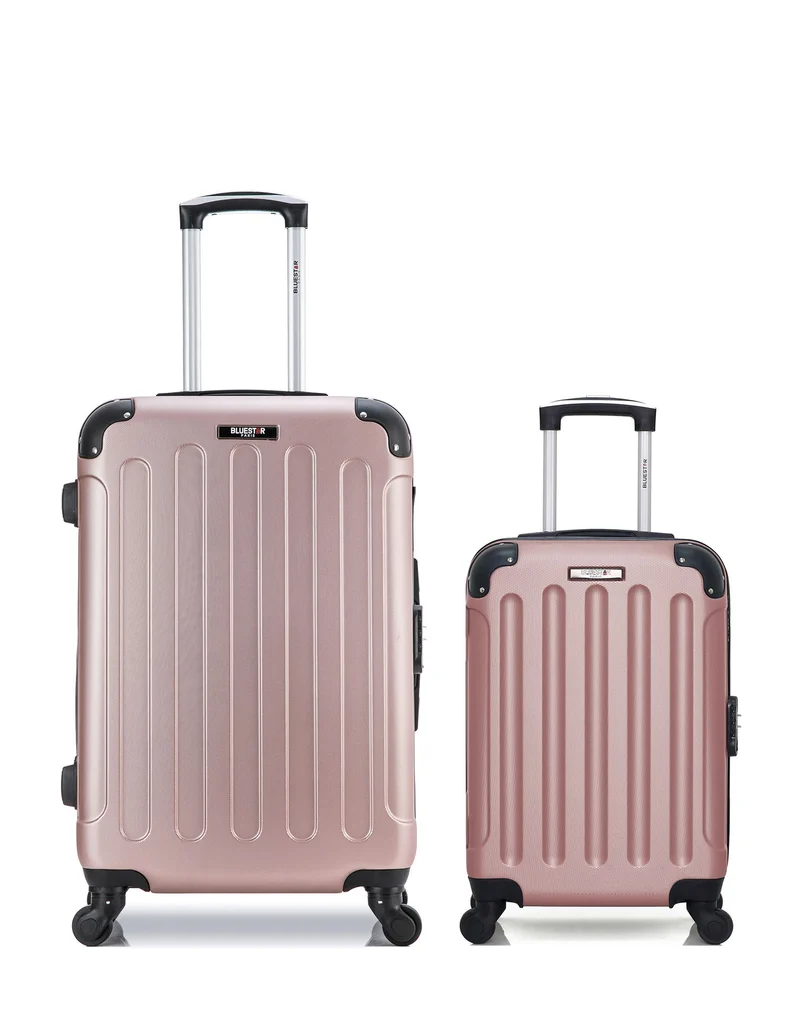 BLUESTAR – 2er-Pack – Mittelgroßer Koffer und Handgepäck XXS MADRID