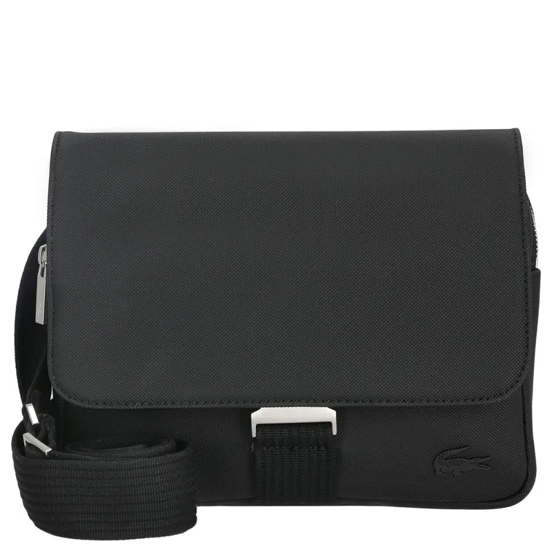 Lacoste Men's Classic Messenger - Umhängetasche 25 cm (black)
