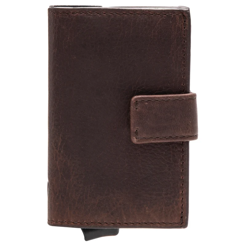 Strellson Camden C-Three E-Cage - Kreditkartenetui 6cc 10 cm (darkbrown)