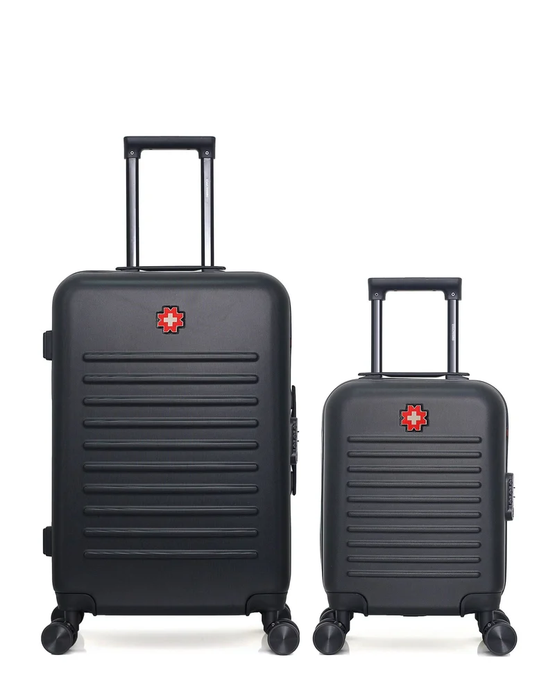 SWISS KOPPER – 2er-Pack – Mittelgroßer Koffer und Handgepäck XXS WIL