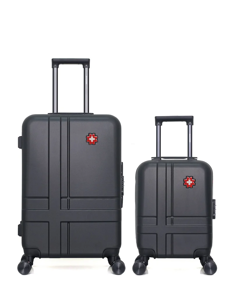 SWISS KOPPER – 2er-Pack – Mittelgroßer Koffer und Handgepäck XXS USTER