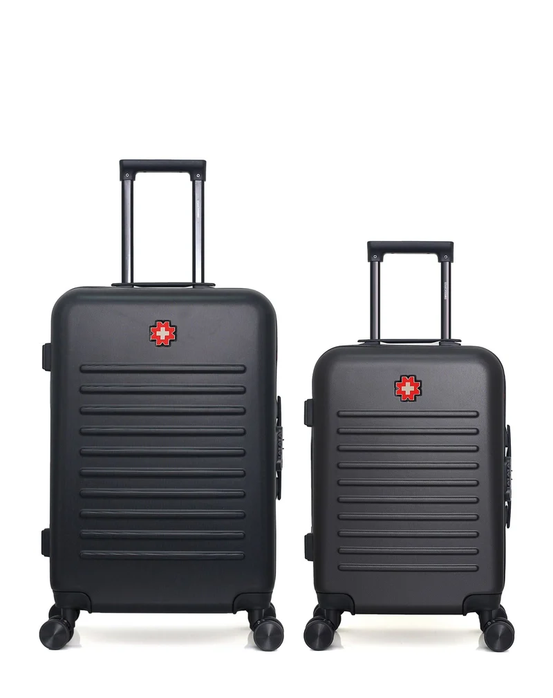 SWISS KOPPER – 2er-Pack – Mittelgroßer Koffer und Handgepäck WIL