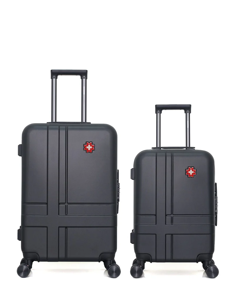 SWISS KOPPER – 2er-Pack – Mittelgroßer Koffer und Handgepäck USTER