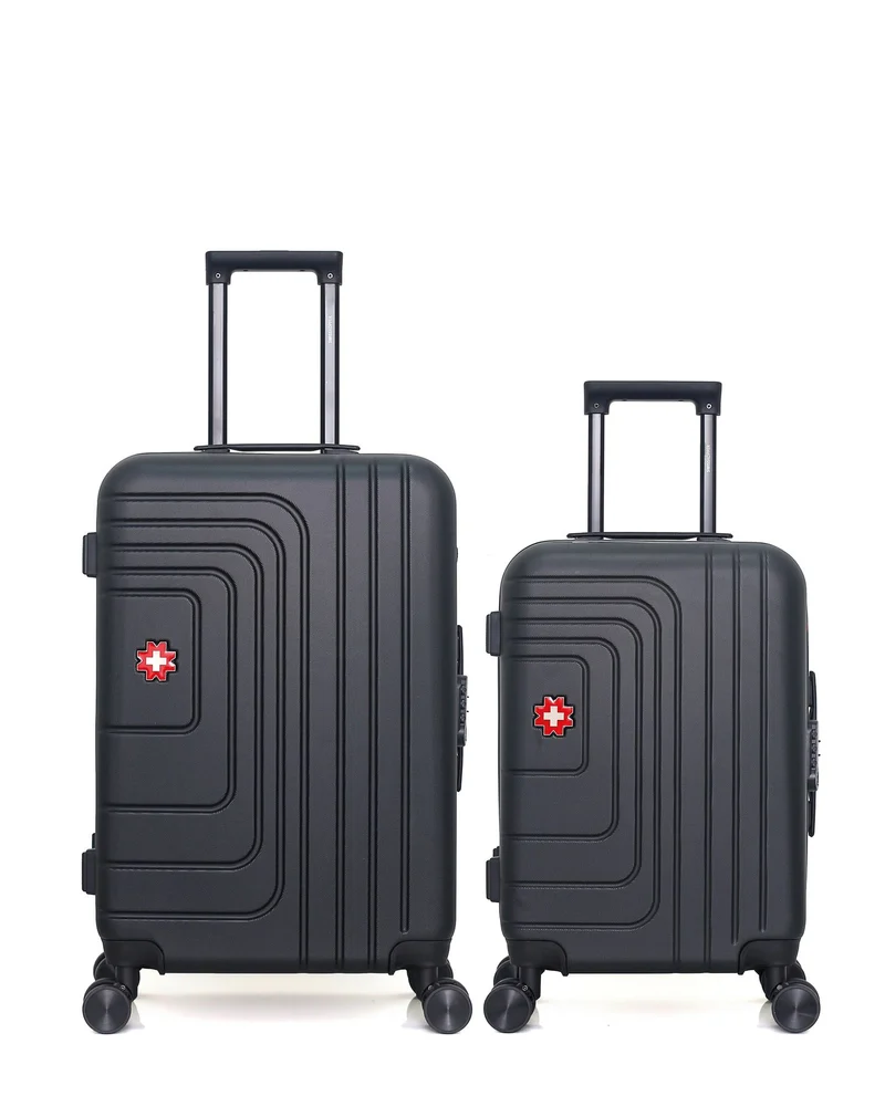 SWISS KOPPER – 2er-Pack – Mittelgroßer Koffer und Handgepäck RUTI
