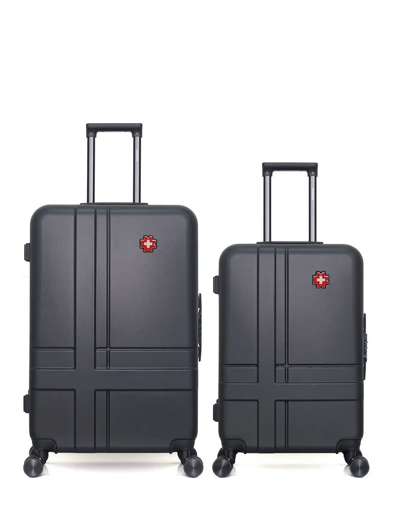 SWISS KOPPER – 2er-Pack – Großer Koffer und mittelgroßer Koffer
