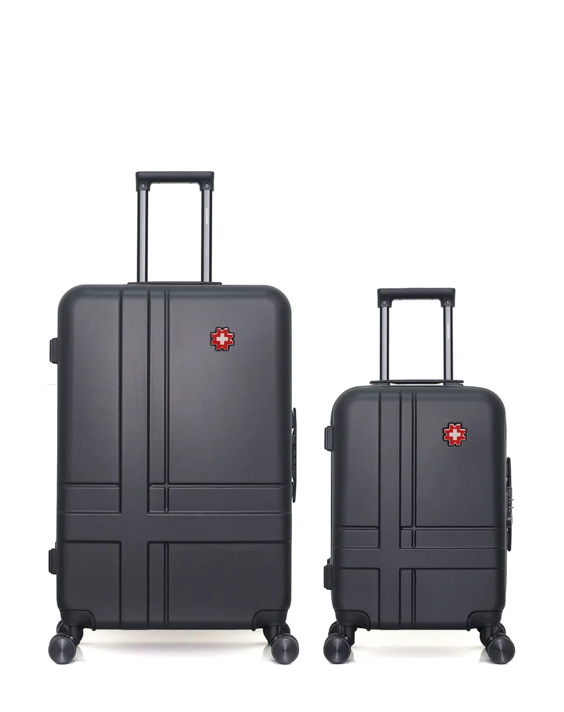 SWISS KOPPER – 2er-Pack – Großer Koffer und Handgepäck USTER