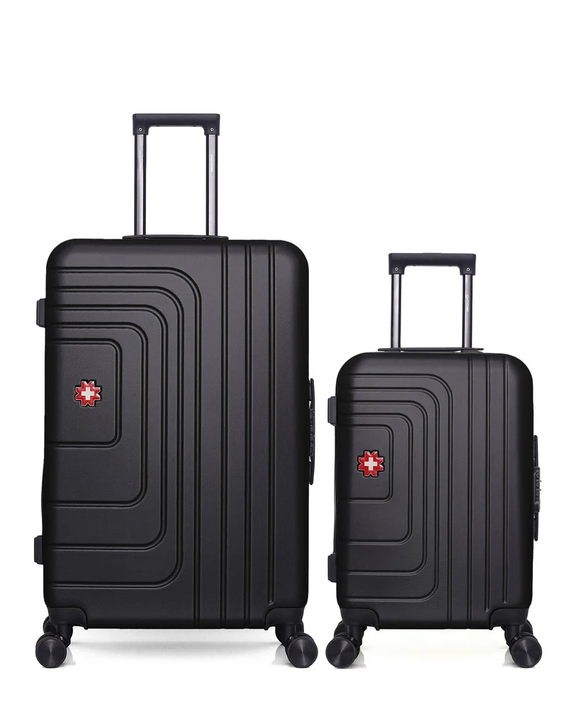 SWISS KOPPER – 2er-Pack – Großer Koffer und Handgepäck RUTI