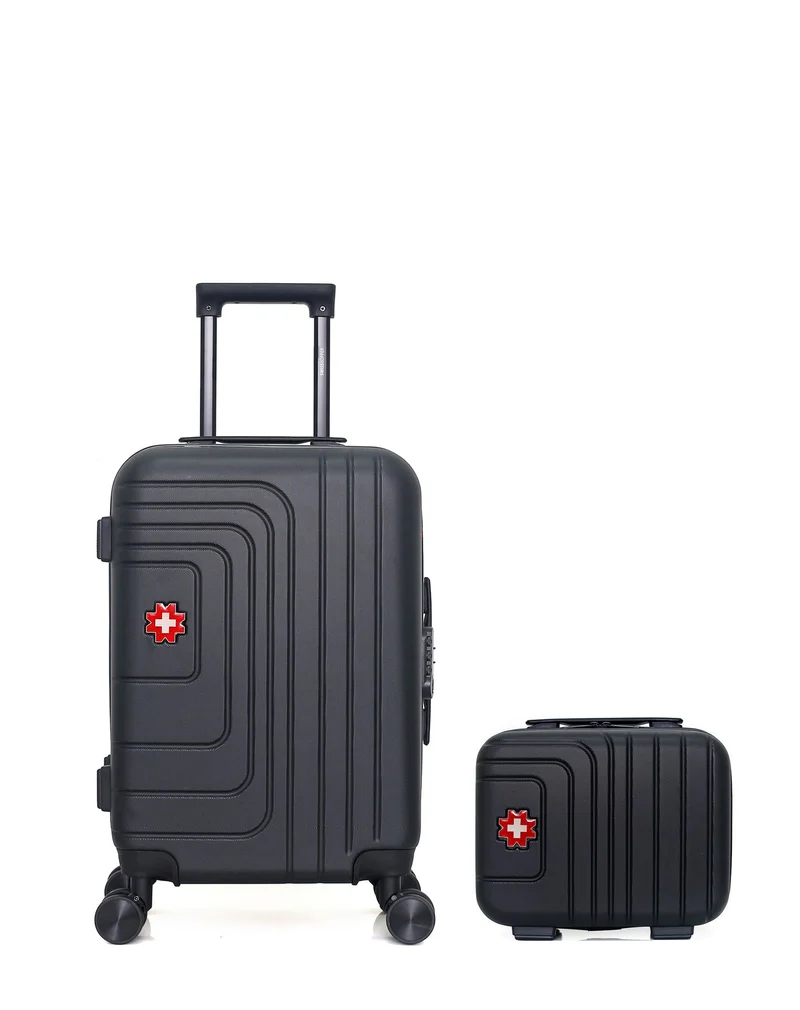 SWISS KOPPER – 2er-Pack – Handgepäck und Kosmetikkoffer RUTI