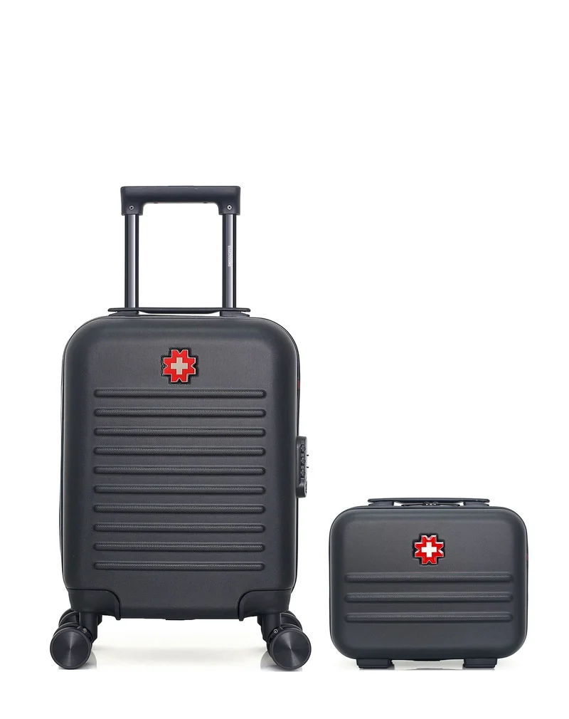 SWISS KOPPER – 2er-Pack – Handgepäck XXS und Kosmetikkoffer WIL