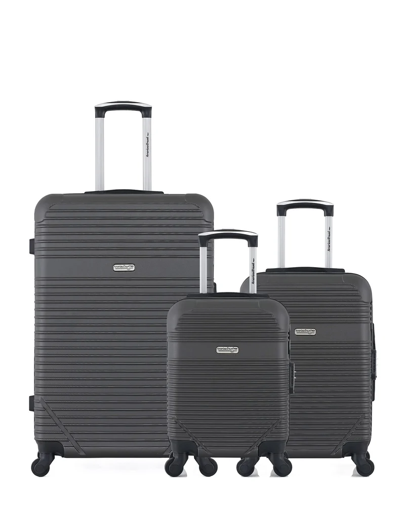 3er-Pack – Großer Koffer, Handgepäck und Handgepäck XXS MEMPHIS