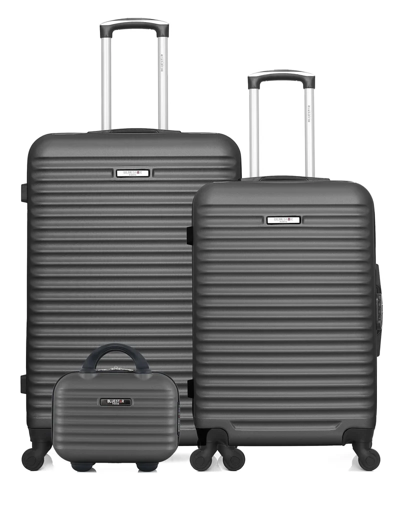 BLUESTAR – 3er-Pack - Großer, mittelgroßer und Kosmetikkoffer BRAZILIA