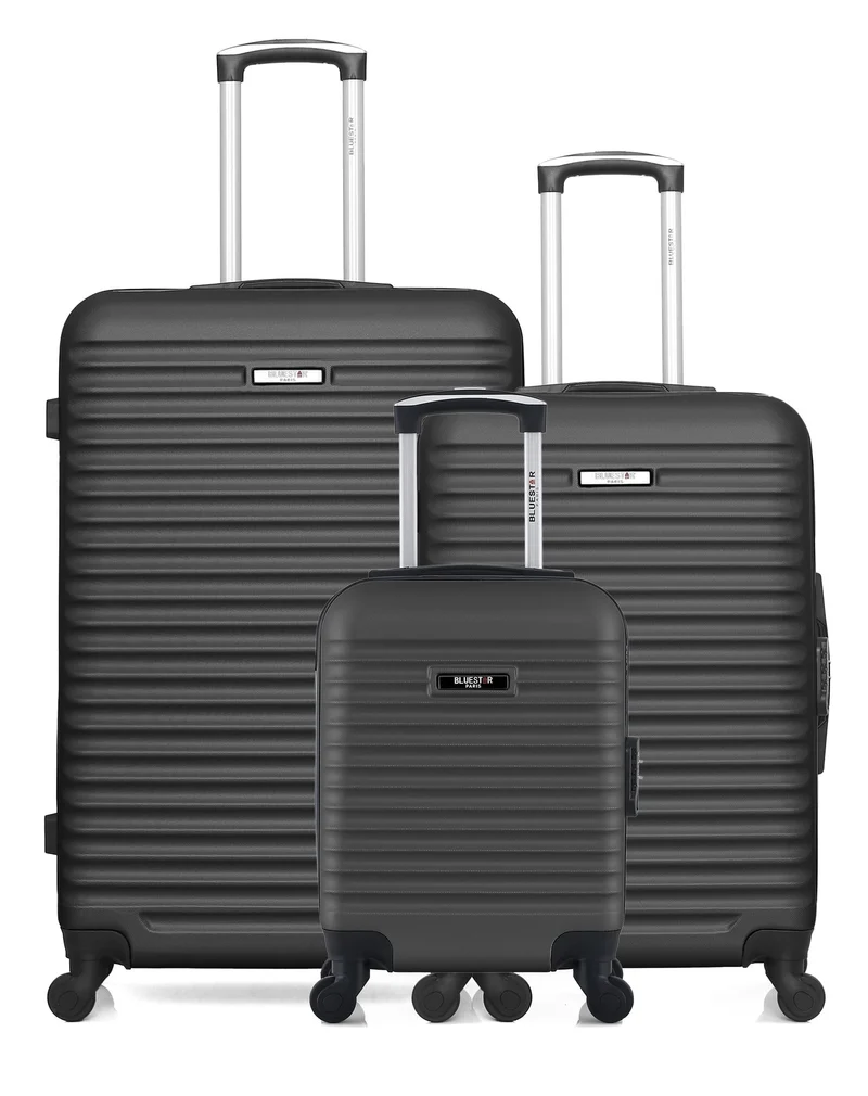 BLUESTAR – 3er-Pack – Großer, mittelgroßer und Handgepäck-Koffer XXS BRAZILIA