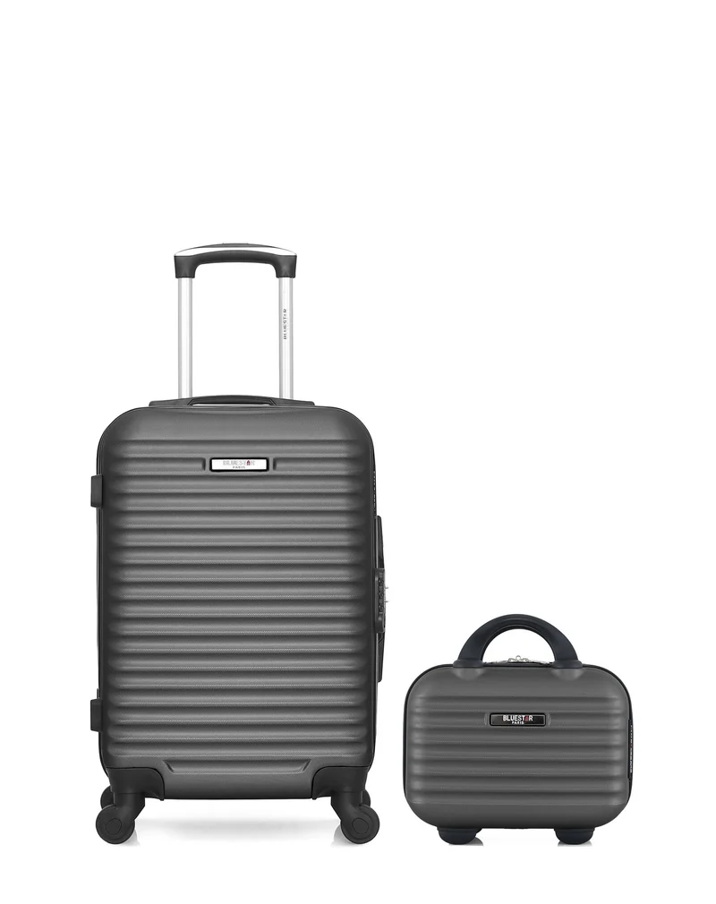 BLUESTAR - 2er-Pack - Handgepäck und Kosmetikkoffer BRAZILIA