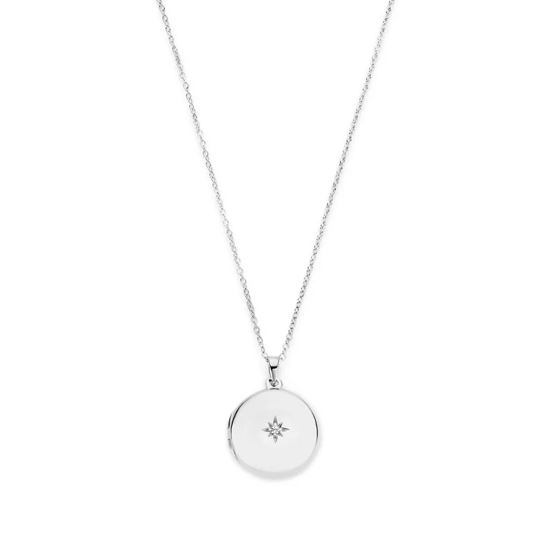 Violet Hamden Sisterhood Memory 925 Sterling Silberne Halskette mit Fotomedaillon VH340029