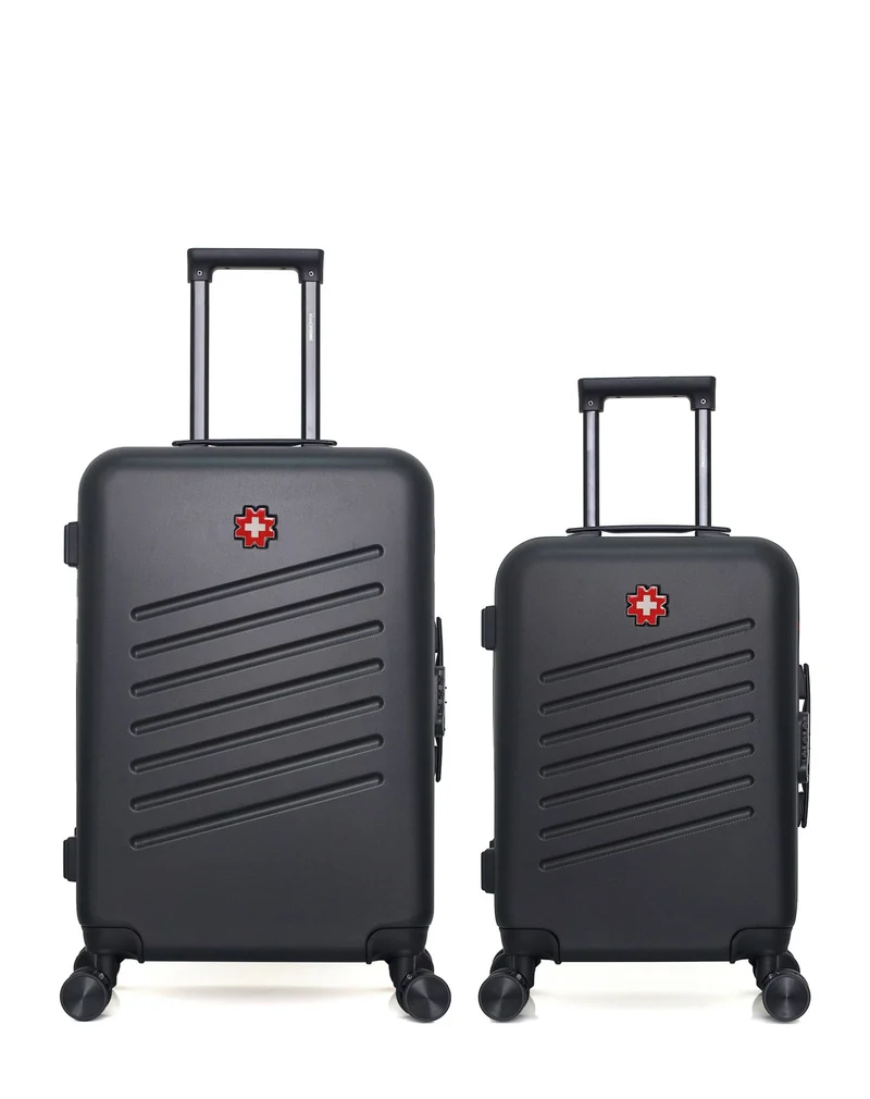 SWISS KOPPER – 2er-Pack – Mittelgroßer Koffer und Handgepäck ZURICH