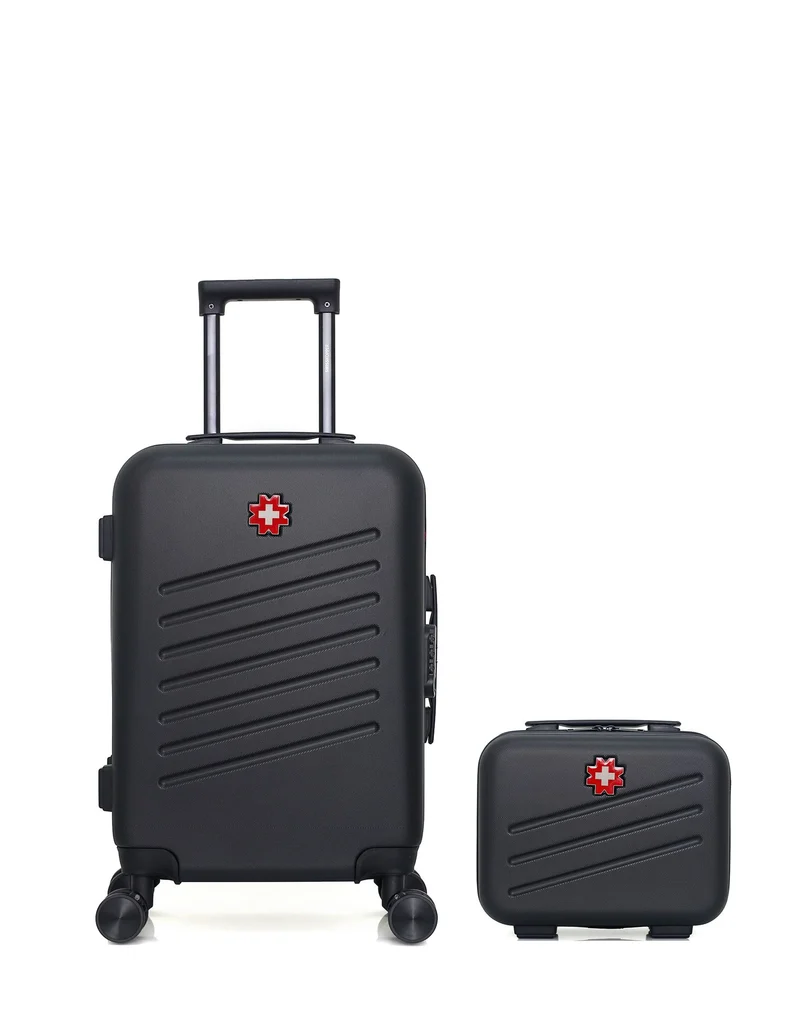 SWISS KOPPER – 2er-Pack – Handgepäck und Kosmetikkoffer ZURICH