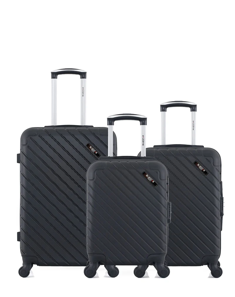BLUESTAR - 3er-Pack – Mittelgroßer Koffer, Handgepäck und Handgepäck XXS CITE