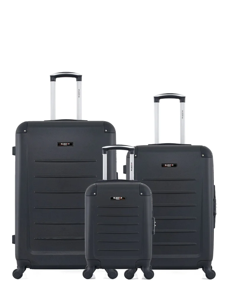 BLUESTAR – 3er-Pack – Großer Koffer, mittelgroßer Koffer und Handgepäck XXS OPERA