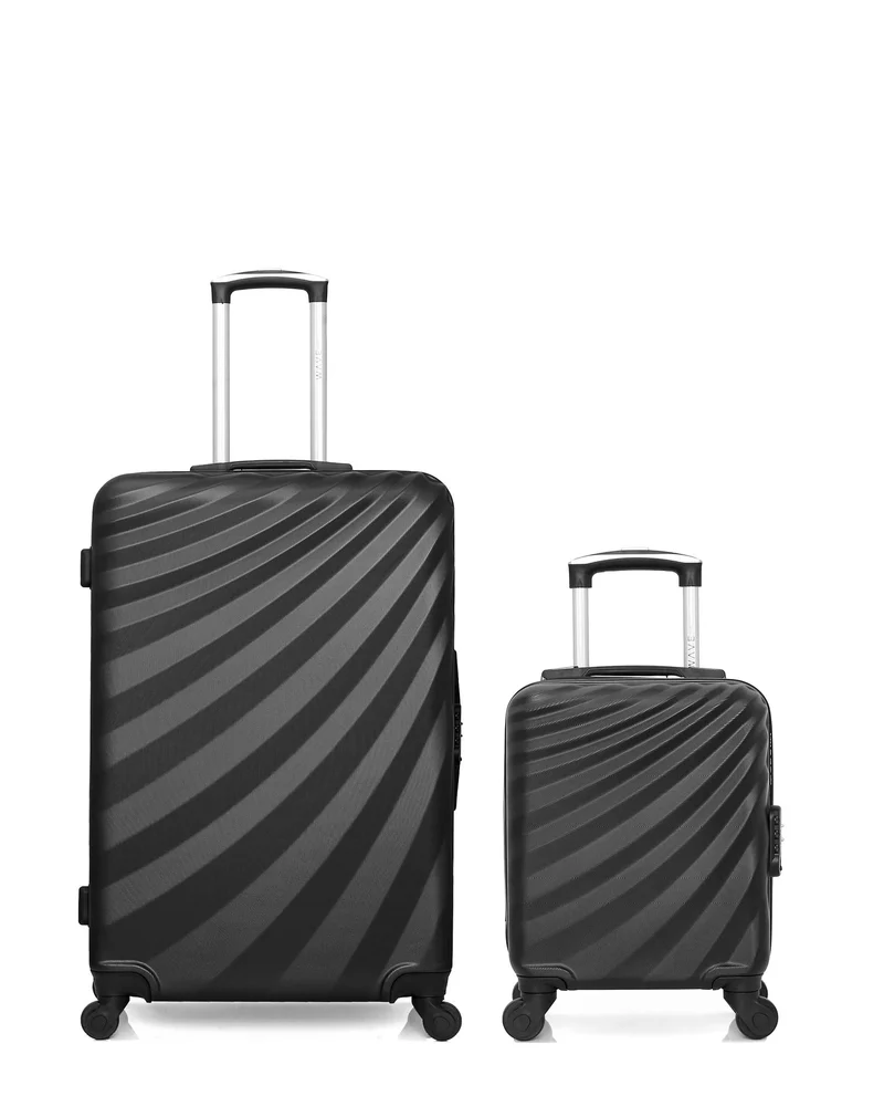 WAVE PARIS – 2er-Pack – Großer Koffer und Handgepäck XXS DANUBE