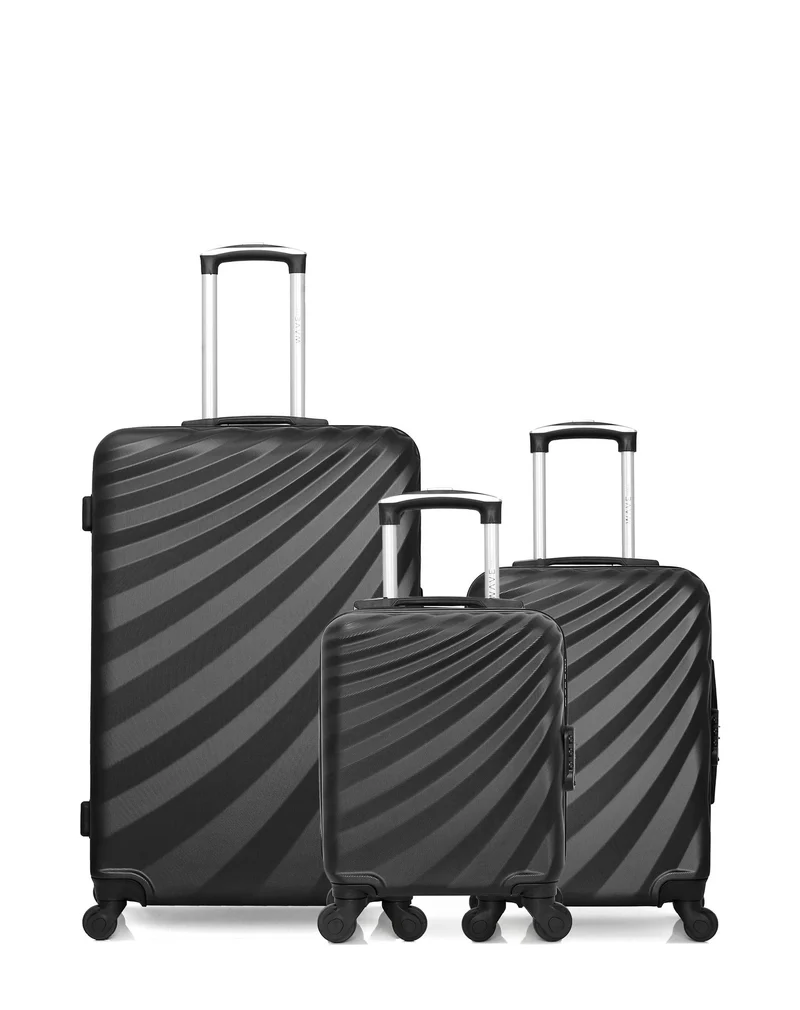 WAVE PARIS – 3er-Pack – Großer Koffer, Handgepäck und Handgepäck XXS DANUBE