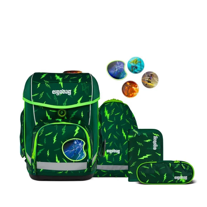 Ergobag Cubo Bärtastisch Lumi Edition Schulranzen Set 5tlg.