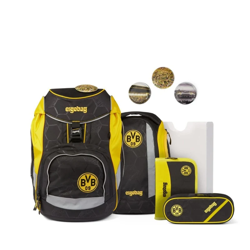Ergobag Pack BVB Borussia Dortmund Limited Edition Schulrucksack Set 6tlg.