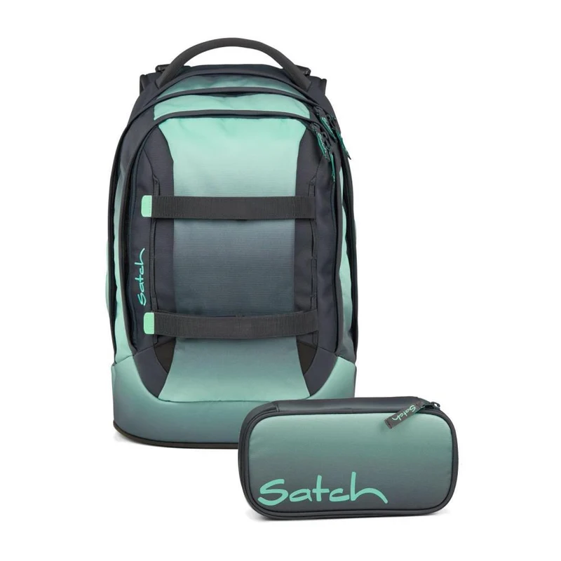 Satch Pack Gradient Mint Schulrucksack Set 2tlg.