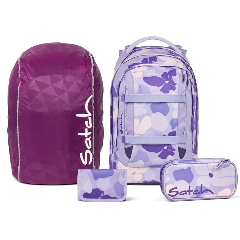 Satch Pack Lilac Blossom Streetwalk Edition Schulrucksack Set 4tlg.