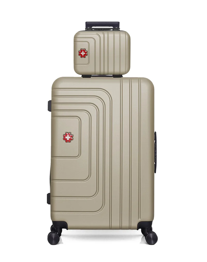 SWISS KOPPER - 2er-Pack: Großer Koffer und Kosmetikkoffer RUTI