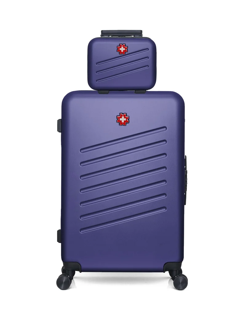 SWISS KOPPER – 2er-Pack: Großer Koffer und Kosmetikkoffer ZURICH