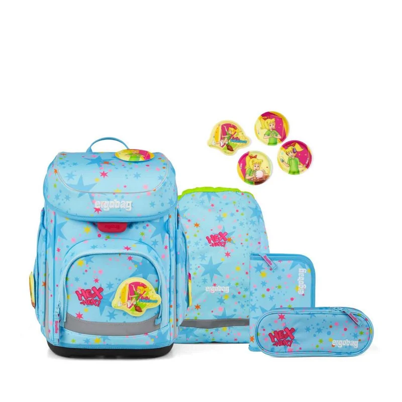 Ergobag Cubo Bärhext Bibi Blocksberg Special Edition Schulranzen Set 5tlg.