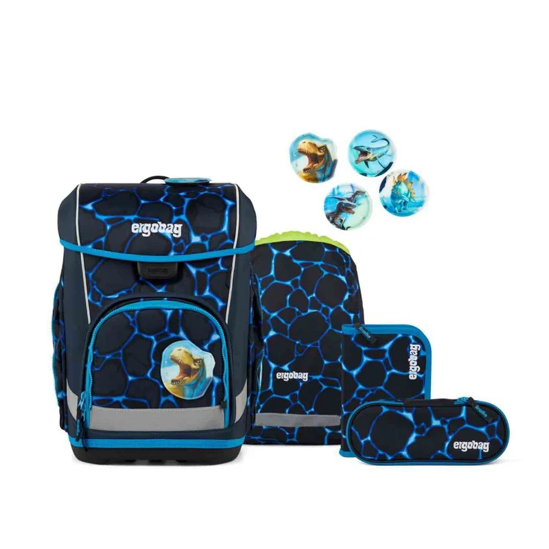Ergobag Cubo Light Bärassic Garden Color Flash Edition Schulranzen Set 5tlg.