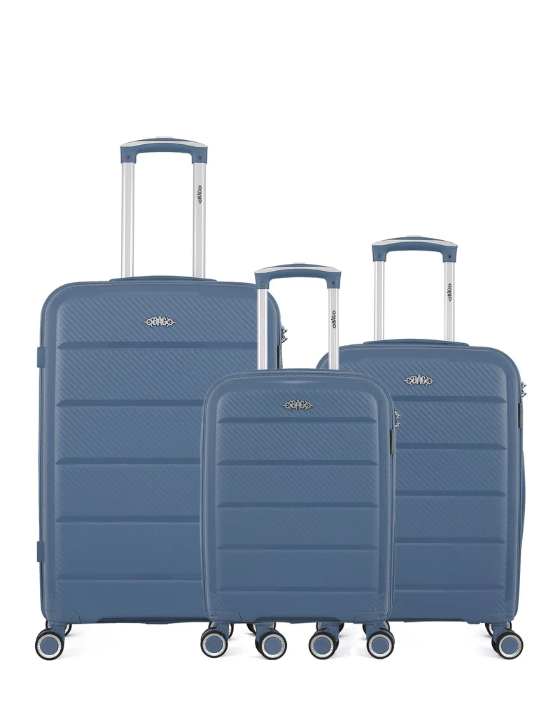 OBAGO – 3er-Pack: Mittelgroßer Koffer, Handgepäck und Handgepäck XS PHENIX