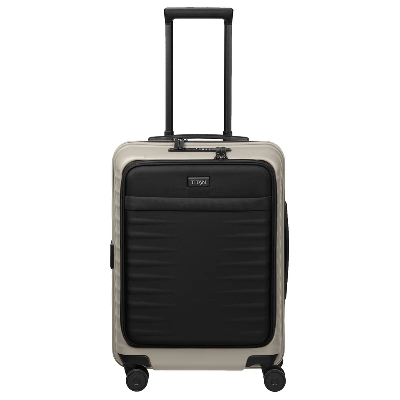 TITAN UPGRADE - 4-Rollen-Kabinentrolley S 55/23 cm mit Vortasche (moonstone grey)
