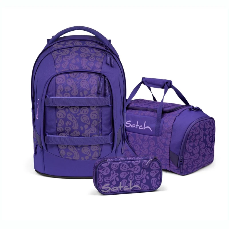 Satch Pack Bright Faces Schulrucksack Set 3tlg.