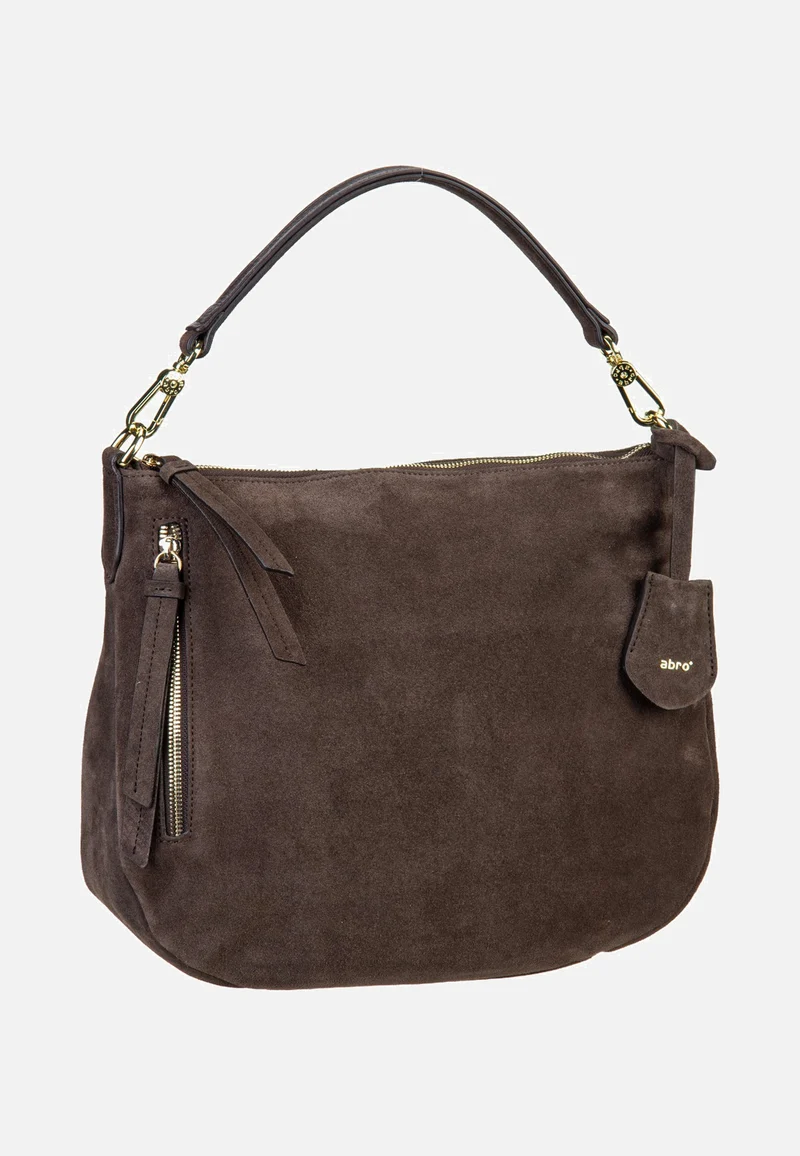 Juna Small Suede Dark Brown - Hobo Bag