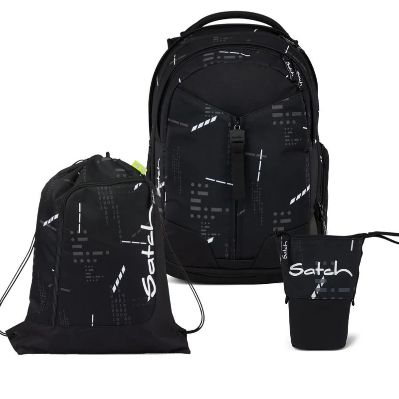 Satch Match Ninja Matrix Pencil Slider Light Edition Schulrucksack Set 3tlg.