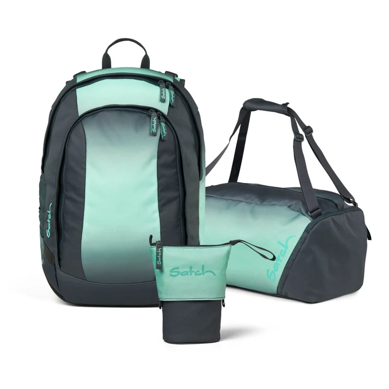 Satch Air Gradient Mint Pencil Slider Edition Schulrucksack Set 3tlg.