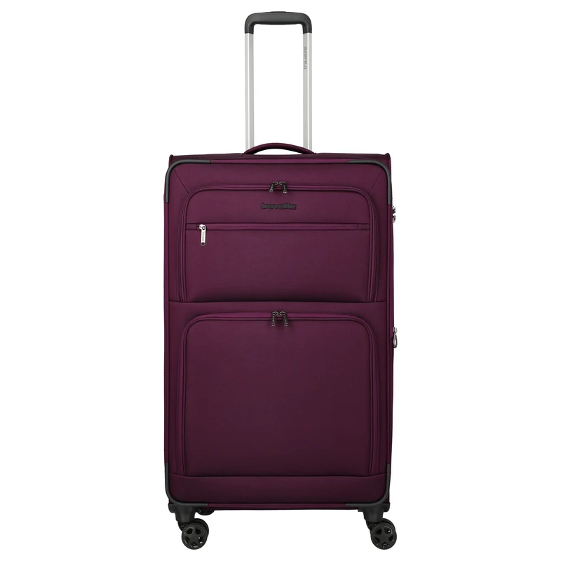 Travelite Cubis - 4-Rollen-Trolley 83 cm erw. (berry)