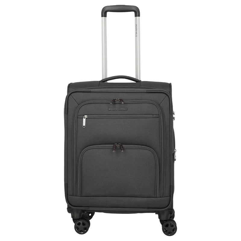 Travelite Cubis - 4-Rollen-Kabinentrolley 55 cm erw. (anthracite)